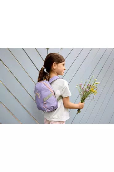 Lassig Plecak mini Tiny Outdoor Rainbow pastel lilac fioletowy