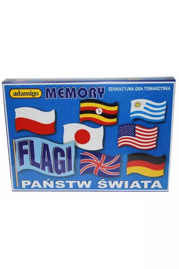 Gra memory Flagi Adamigo