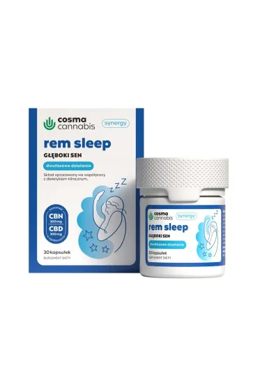 Cosma Cannabis Natural Herbs Rem Sleep suplement diety 30 kaps.