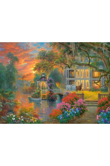 Puzzle 2000 el. Charming Evening Castorland