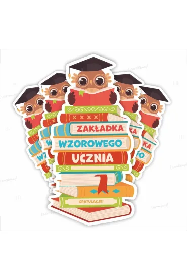 LearnHow Zak�adki do ksi��ek - Wzorowy ucze� 5 szt.