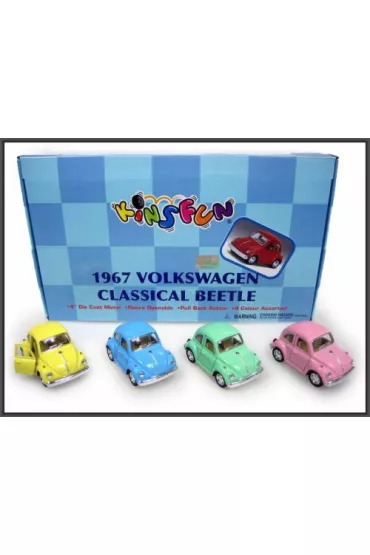 Auto Osobowe metalowe VW Garbus 12cm HIPO KT4026DY