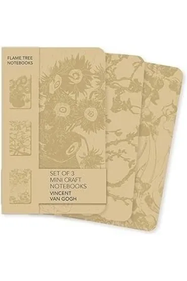 Flame Tree Zestaw 3 notatnik�w MINI Kaft Vincent van Gogh