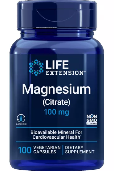 Life Extension Magnesium Citrate - Magnez 100 mg Suplement diety 100 kaps.