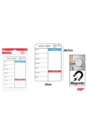 Mp Main Paper Planer tygodniowy magnetyczny A4