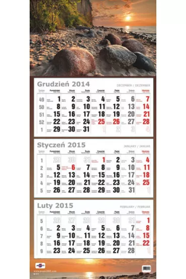 Kalendarz 2015. Tr�jdzielny