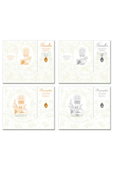 Ksi��eczka sk�adana D Exclusive kokardka Komunia �w. (25x20cm) MIX