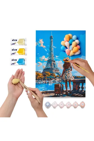 Sensory Art Okto Zestaw do modelowania i malowania 3D Pozdrowienia z Pary�a 30x40 cm