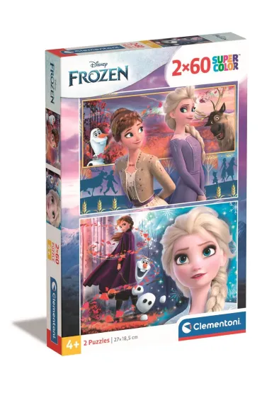 Puzzle 2x60 el. SuperColor. Frozen 2 Clementoni