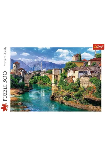 Puzzle 500 el. Stary Most w Mostarze, Bo�nia i Hercegowina Trefl
