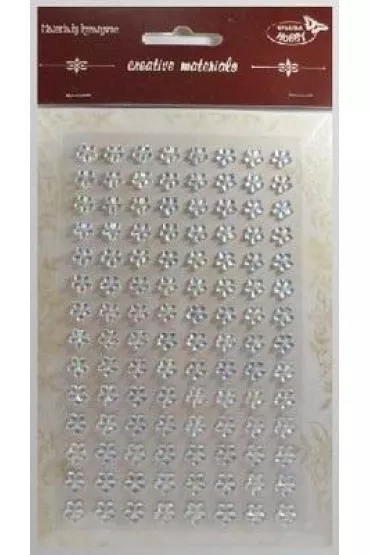 Galeria Hobby Stiker z kryszta�kami Kwiaty 8mm 112 szt.