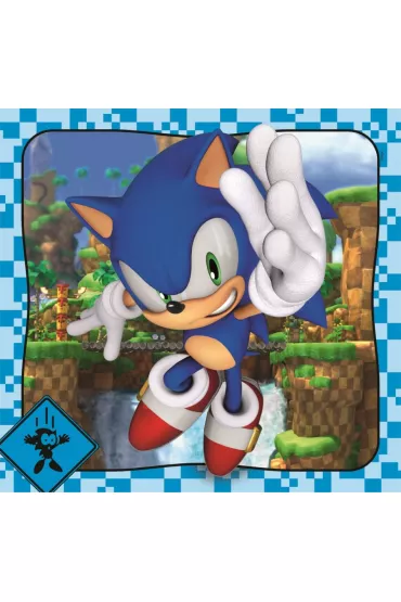 Puzzle 3x48 el. SuperColor. Sonic Clementoni