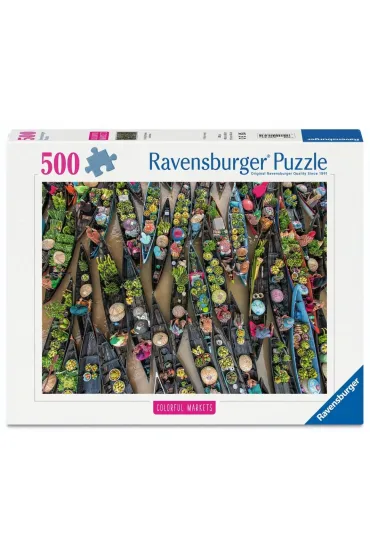 Puzzle 500 Floating Market, Indonesia Ravensburger
