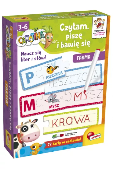Carotina. Czytam, pisz� i bawi� si� . Farma Lisciani