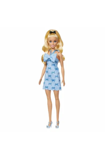 Barbie Fashionistas. Lalka w sukience niebieska Mattel