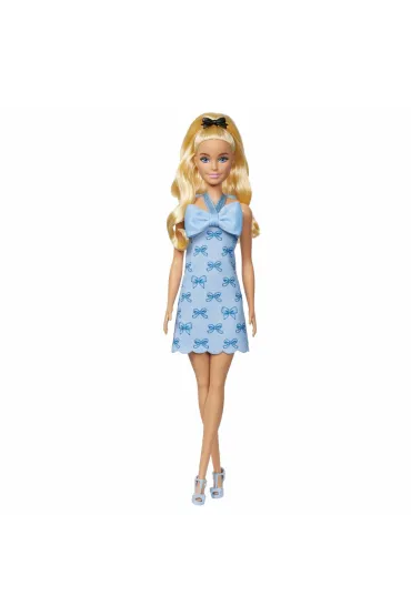 Barbie Fashionistas. Lalka w sukience niebieska Mattel