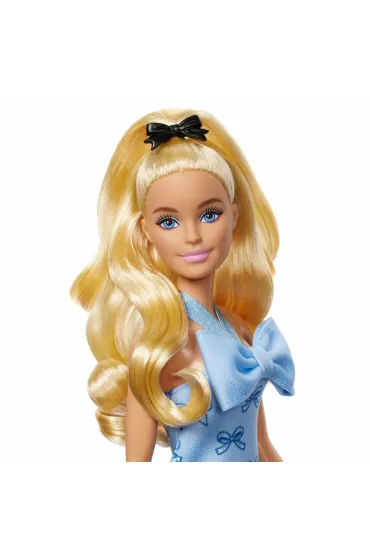 Barbie Fashionistas. Lalka w sukience niebieska Mattel