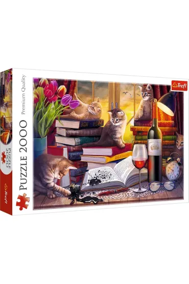 Puzzle 2000 el. Koci wiecz�r Trefl