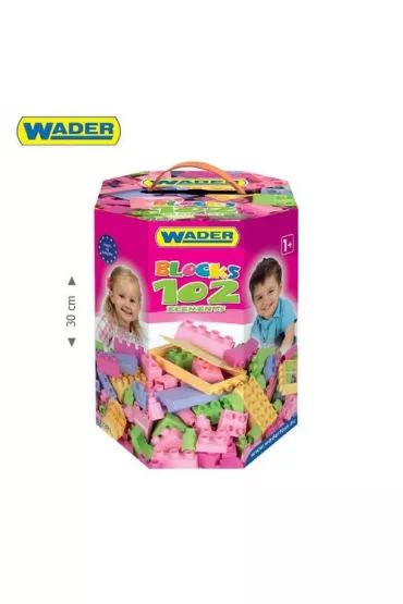 Klocki 102elem. dla dziewczynek w kartonie 41291