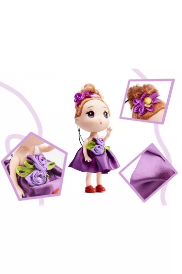 Lalka lalki do domku dla lalek 3 dziewczynki + 1 ch�opczyk zestaw 4szt. 12cm