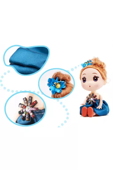 Lalka lalki do domku dla lalek 3 dziewczynki + 1 ch�opczyk zestaw 4szt. 12cm