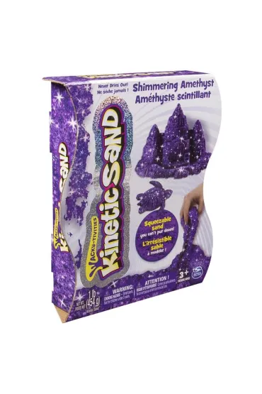Kinetic Sand. Po�yskuj�cy piasek 454g fioletowy * Spin Master