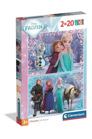 Puzzle 2x20 el. SuperColor. Frozen Clementoni