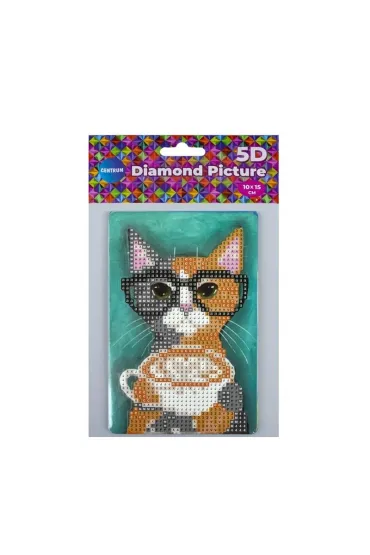 Panta Plast Diamentowa mozaika ze sztalug� - Kot 10x15cm