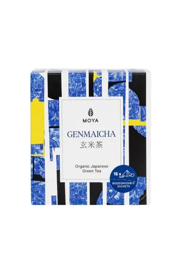 Moya Matcha herbata zielona w saszetkach Genmaicha 15 x 1.5 g Bio
