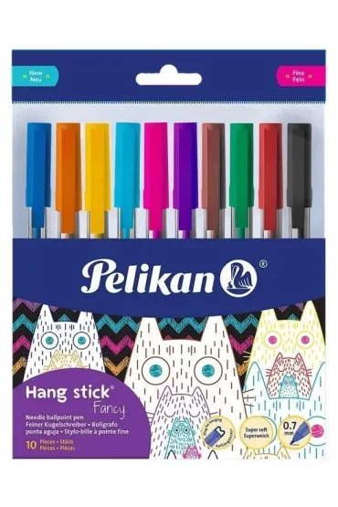 D�ugopis Hang Stick 0,7mm 10kol. PELIKAN
