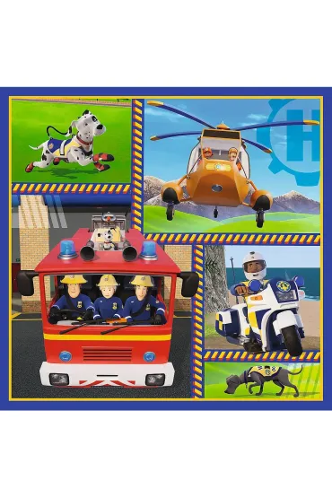 Puzzle 3w1 (20+36+50 el.) Dzie� Stra�aka Sama Trefl