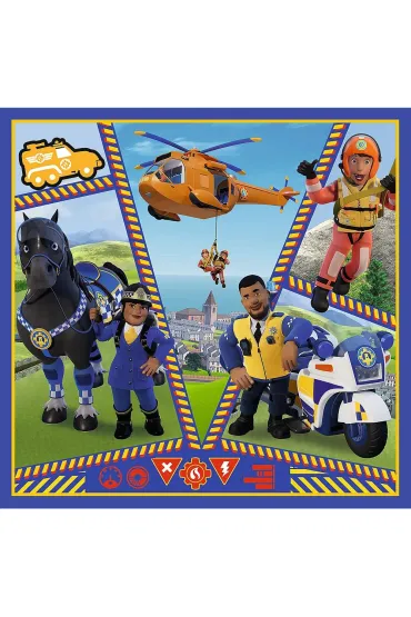 Puzzle 3w1 (20+36+50 el.) Dzie� Stra�aka Sama Trefl