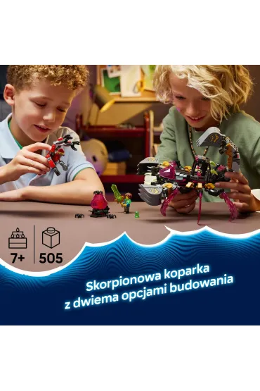 LEGO DREAMZzz Koszmarna skorpionowa koparka 71513