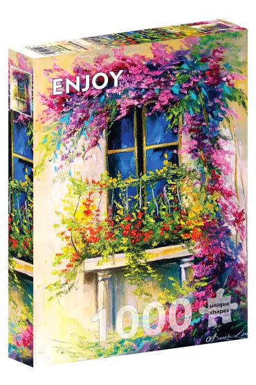 Puzzle 1000 el. Kwiaty na balkonie G3