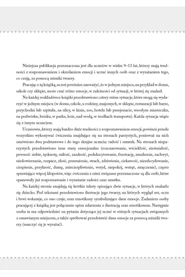 Proste historyjki o emocjach 2. �wiczenia rozpoznawania i nazywania uczu� okazywanych w r�nych sytuacjach spo�ecznych