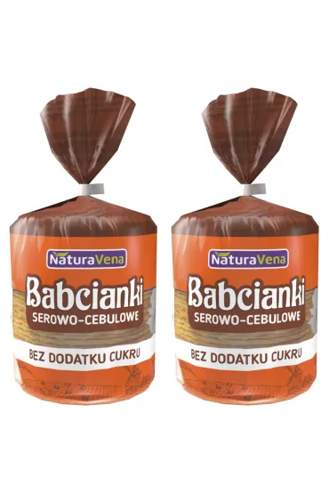 NaturaVena Babcianki serowo-cebulowe bez dodatku cukru Zestaw 2 x 110 g