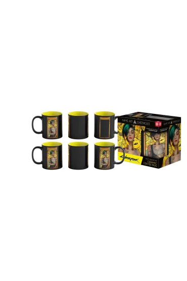 Kubek ceramiczny Kubek 450ml Game Art Chronicles Cyberpunk 2077 Judy &Gustaw Klimt Mug