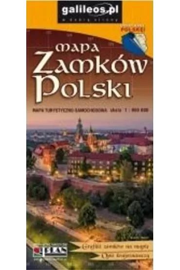 Mapa zamk�w Polski