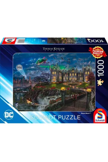 Puzzle 1000 el. PQ T.Kinkade Batman Rezydencja Bruce`a Wayne`a Schmidt Spiele-Puzzle