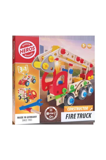 Heros Klocki konstrukcyjne w�z stra�acki 3w1 155el