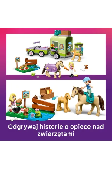 LEGO Friends Przyczepa z koniem i �rebaczkiem 42695