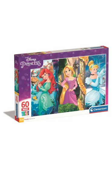 Puzzle 60 el. SuperColor. Ksi�niczki Clementoni