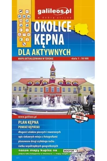 Okolice K�pna dla aktywnych mapa aktual.w rerenie 1:50000/Galileos/