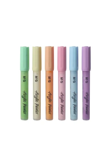 M&G Markery akrylowe pastel 6 kolor�w