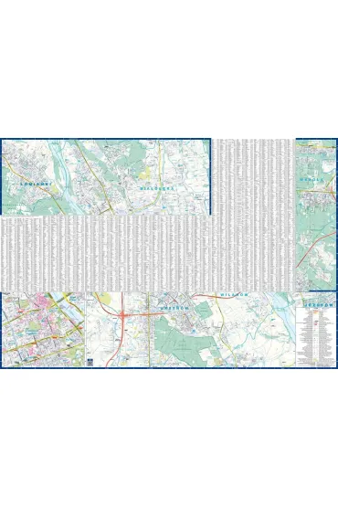 Warszawa �omianki Z�bki plan miasta 1:26 000