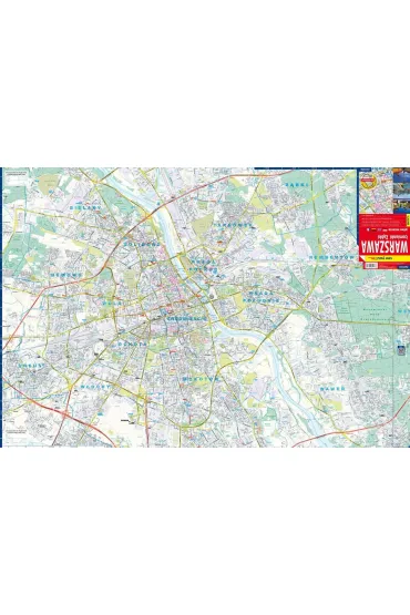 Warszawa �omianki Z�bki plan miasta 1:26 000