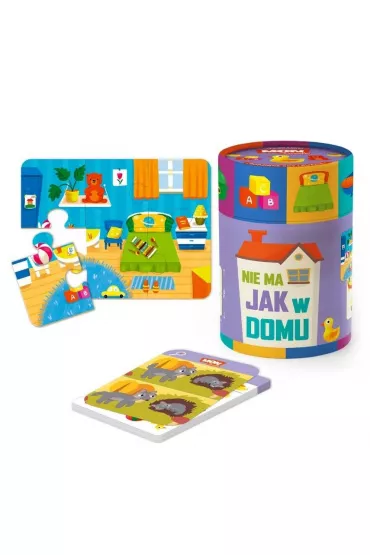 Puzzle dwustronne 4 x 6 el. Nie ma jak w domu Dodo