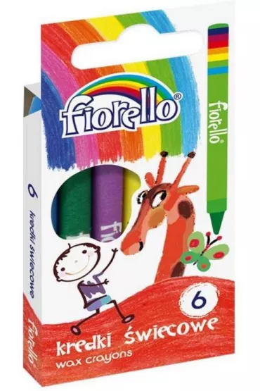 Fiorello Kredki �wiecowe 6 szt.