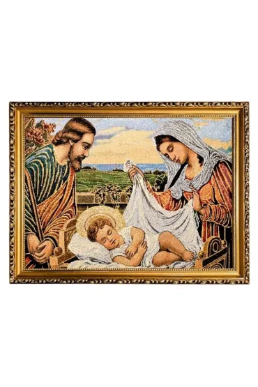 Obraz Haftowany �w. Rodzina 32/42cm