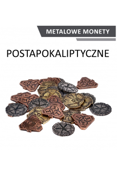 Drawlab Entertainment Metalowe monety - Postapokaliptyczne (zestaw 24 monet)